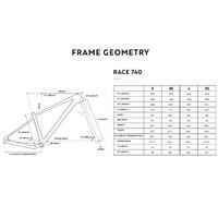 MTB Cross Country Race 740 Carbon Frame - Blue