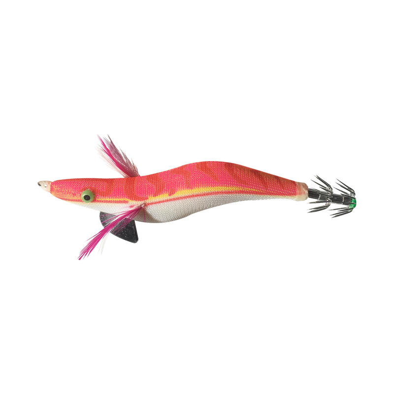Squid jig voor zeekat / pijlinktvis EGI verzwaard roze 2.5 9 cm