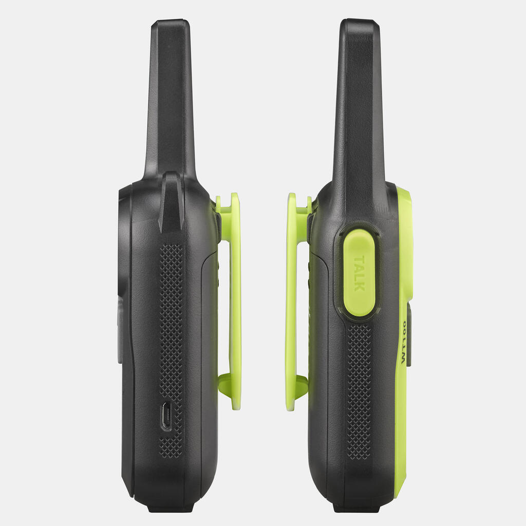 Paire de talkie-walkies rechargeables par USB - 5 km - WT100