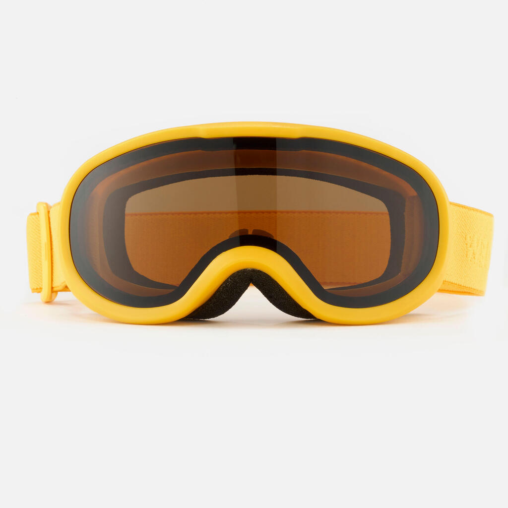 Skibrille Snowboardbrille Baby Schönwetter - S3 gelb