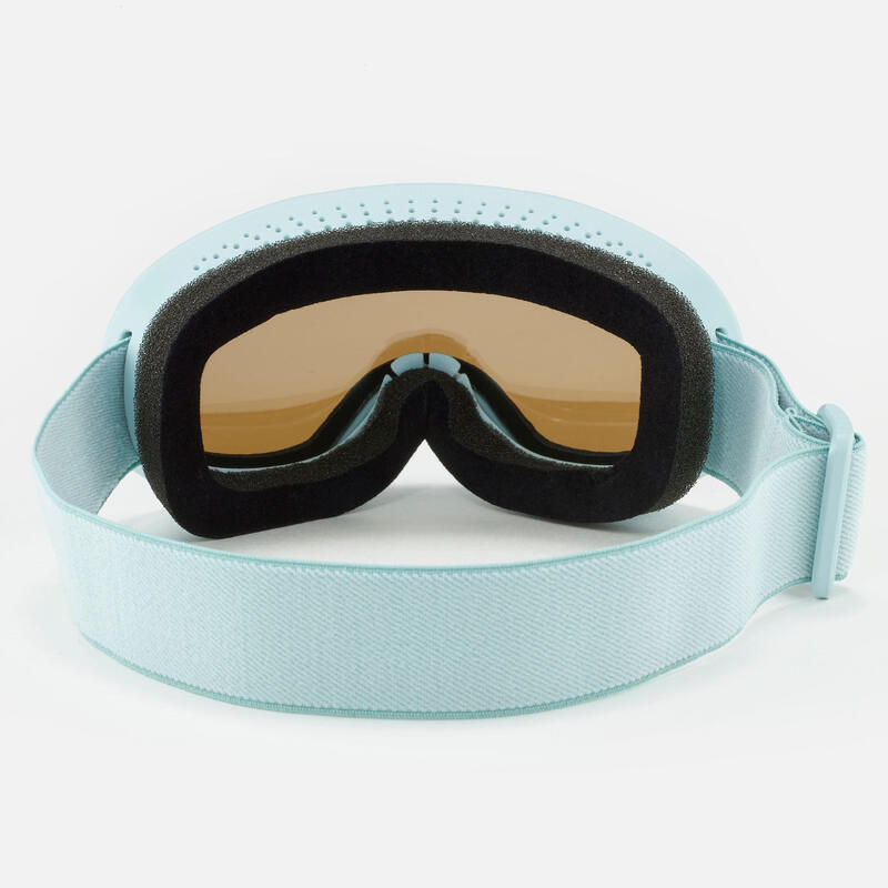 Kids’ ski goggles 12 to 36 months all weather category 3 turquoise