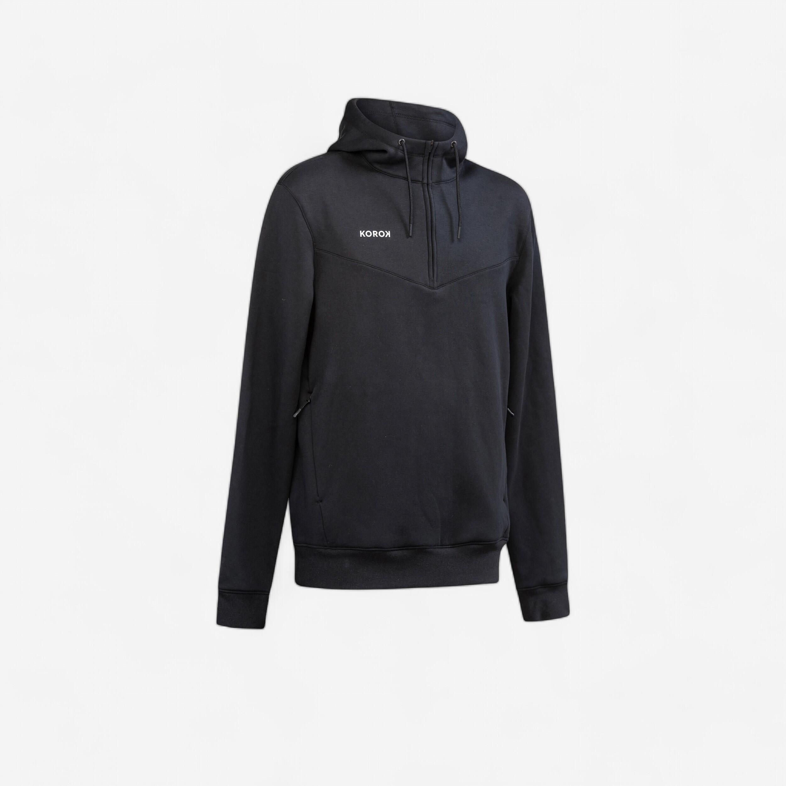 KOROK Damen/Herren Sweatshirt Feldhockey - FH500 schwarz