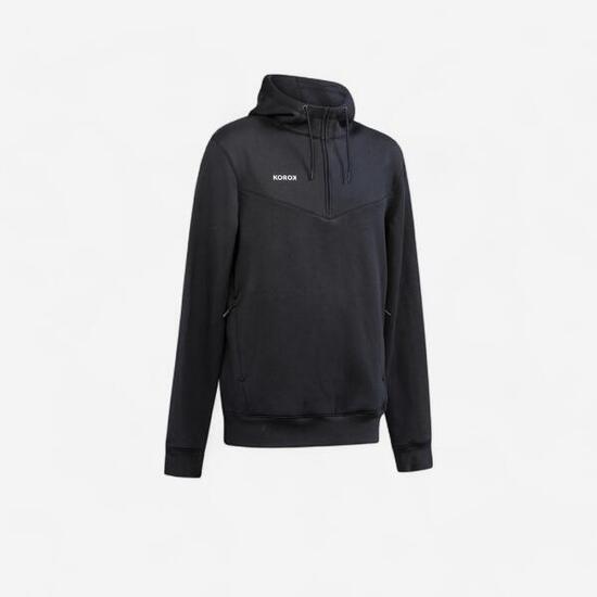 Felpa hockey su prato FH 500 grigia