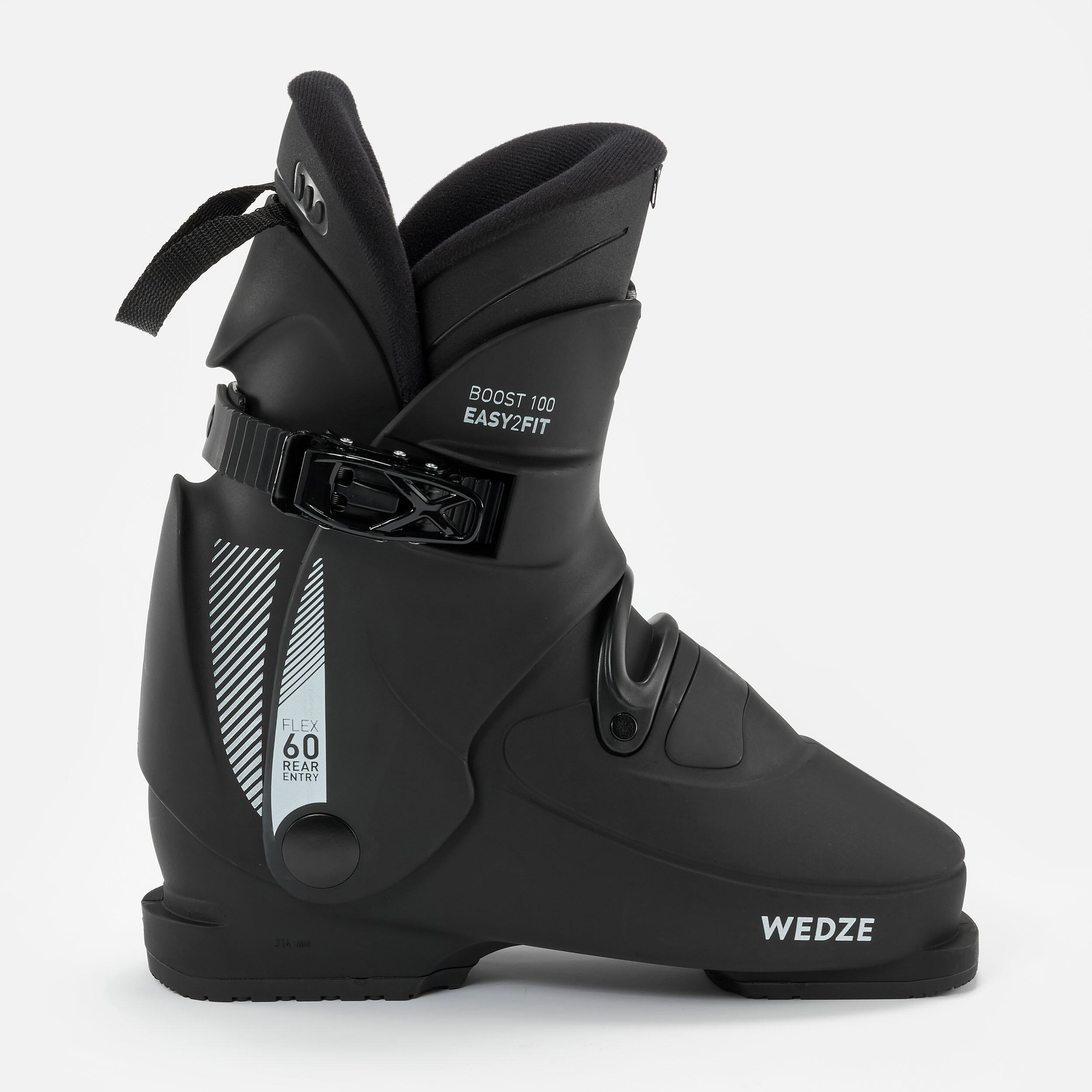 Men's Ski Boot - 100 Black - WEDZE