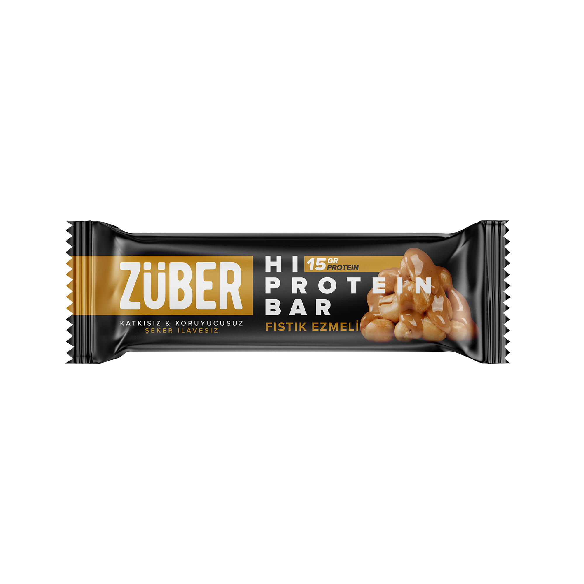 ZUBER Züber Fıstık Ezmeli Hi-Protein Yüksek Protein Bar