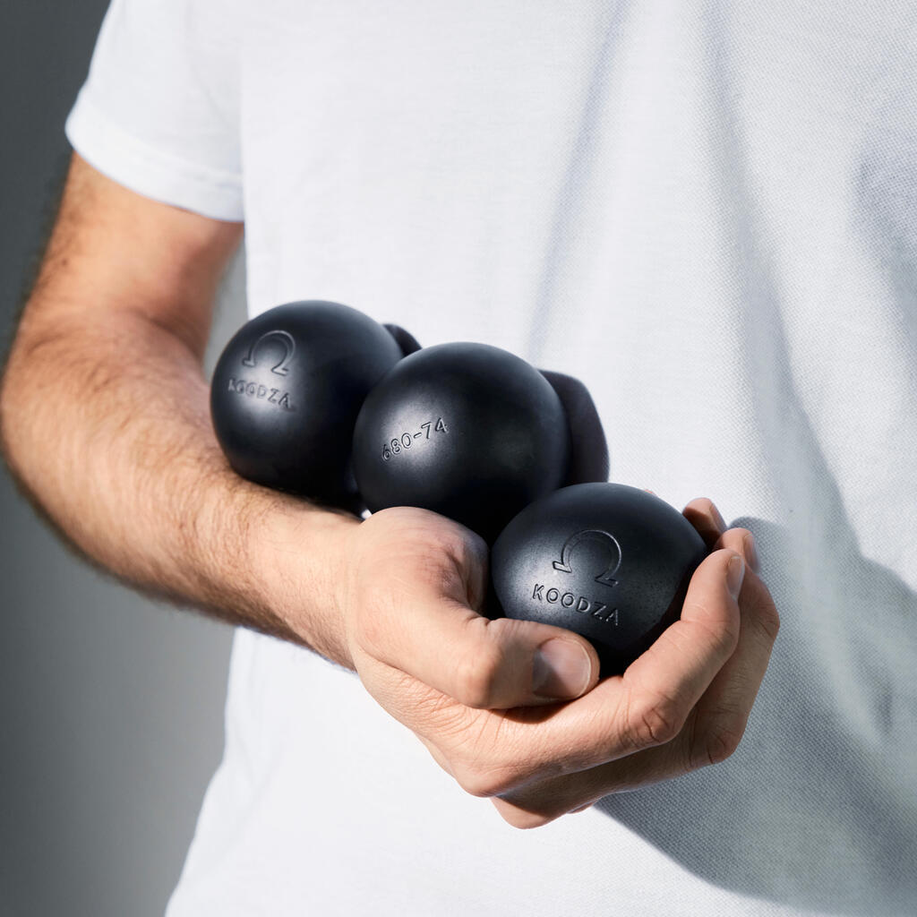 3 Very Soft Competition Petanque Boules Omega