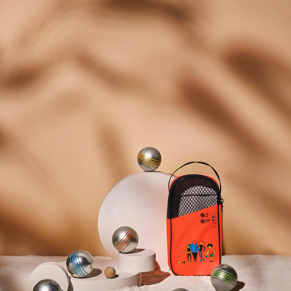 Jeu de 8 boules de pétanque loisir 100