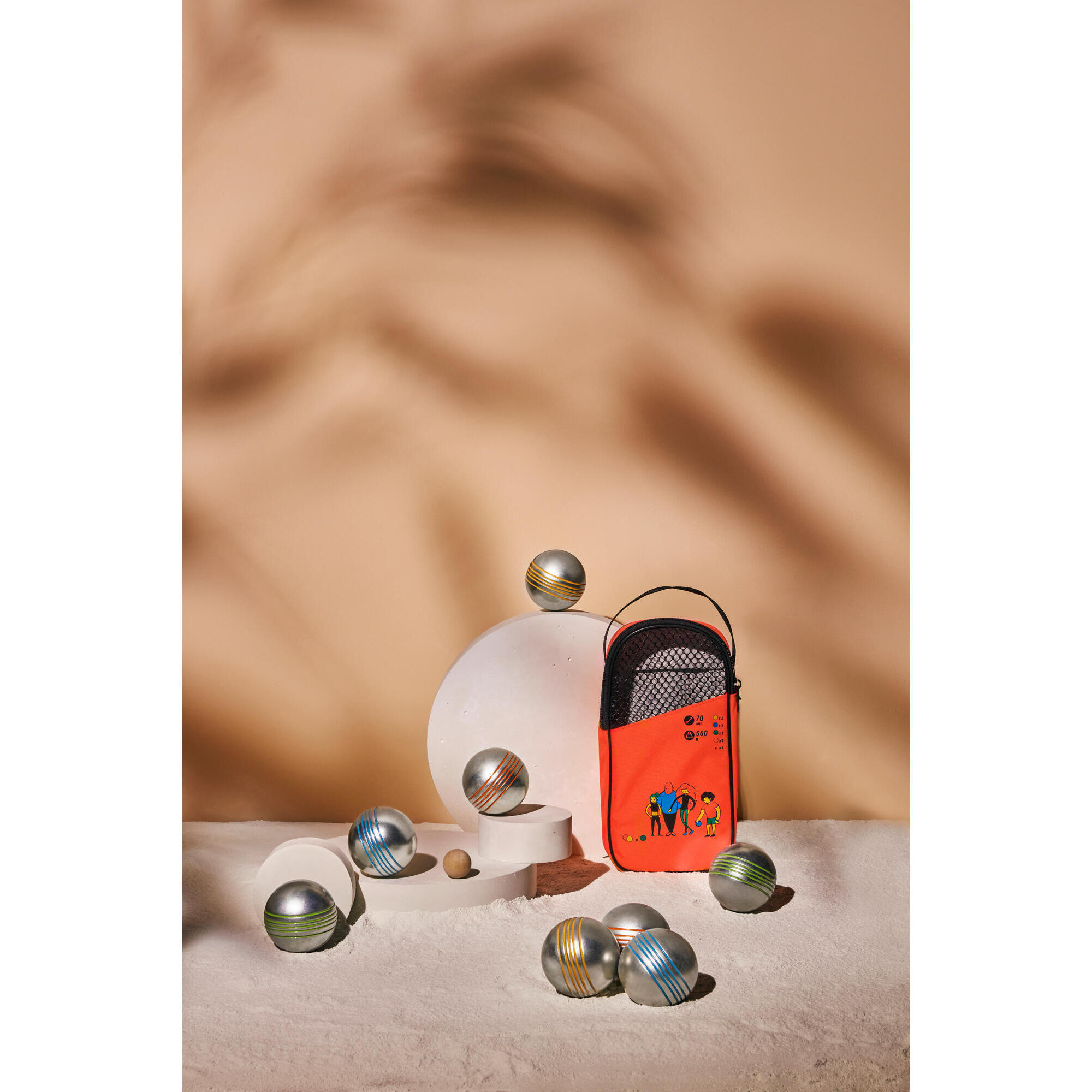 Petanque Set 8 Recreational Colour Boules 2/13
