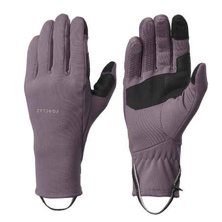 Sive pohodniške raztegljive rokavice MT500 