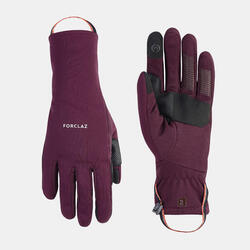 Sous-gants tactiles de trekking montagne - TREK 500 violet unisexe -  Decathlon