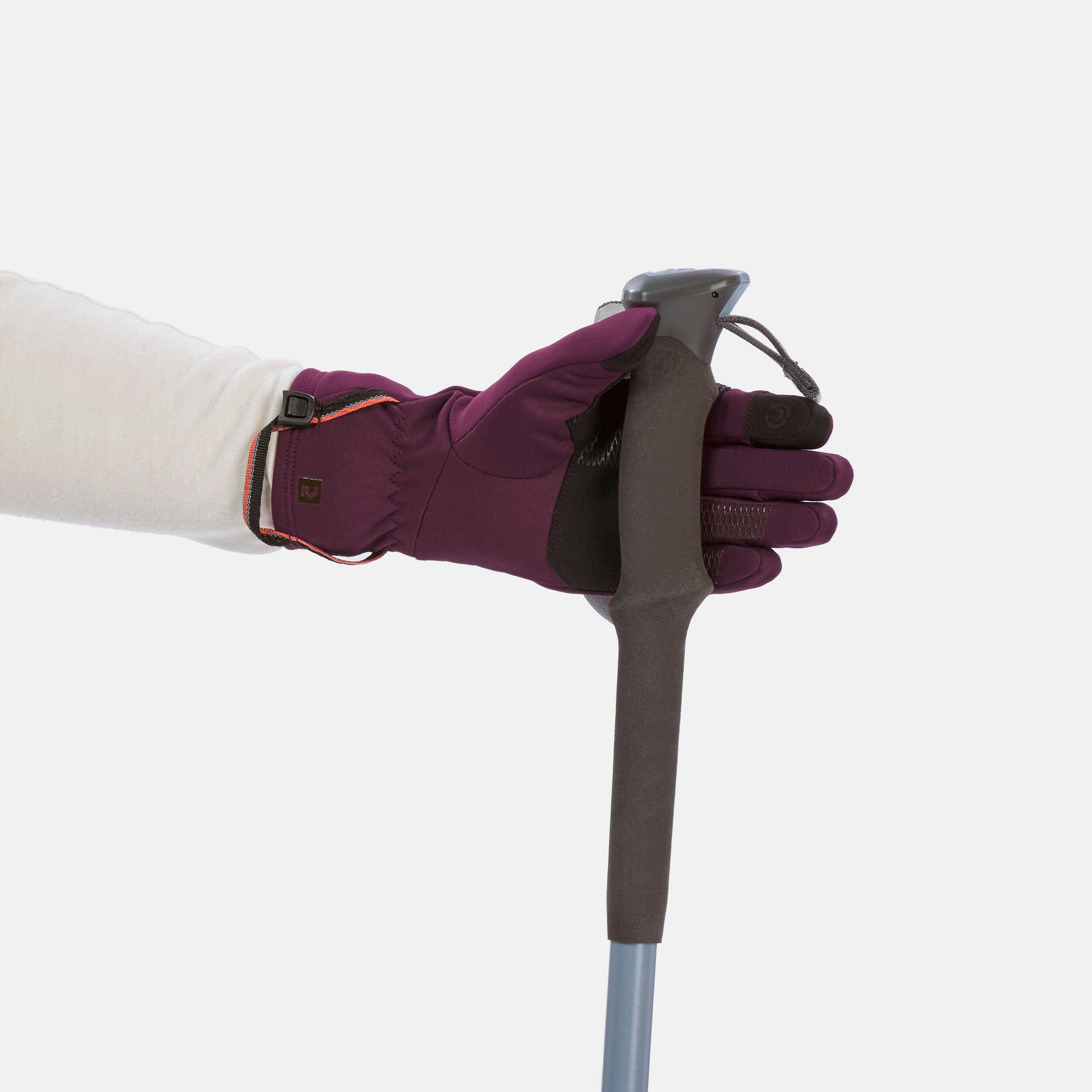 Adult Trekking Tactile Stretch Winter Gloves - MT500 Burgundy -  5