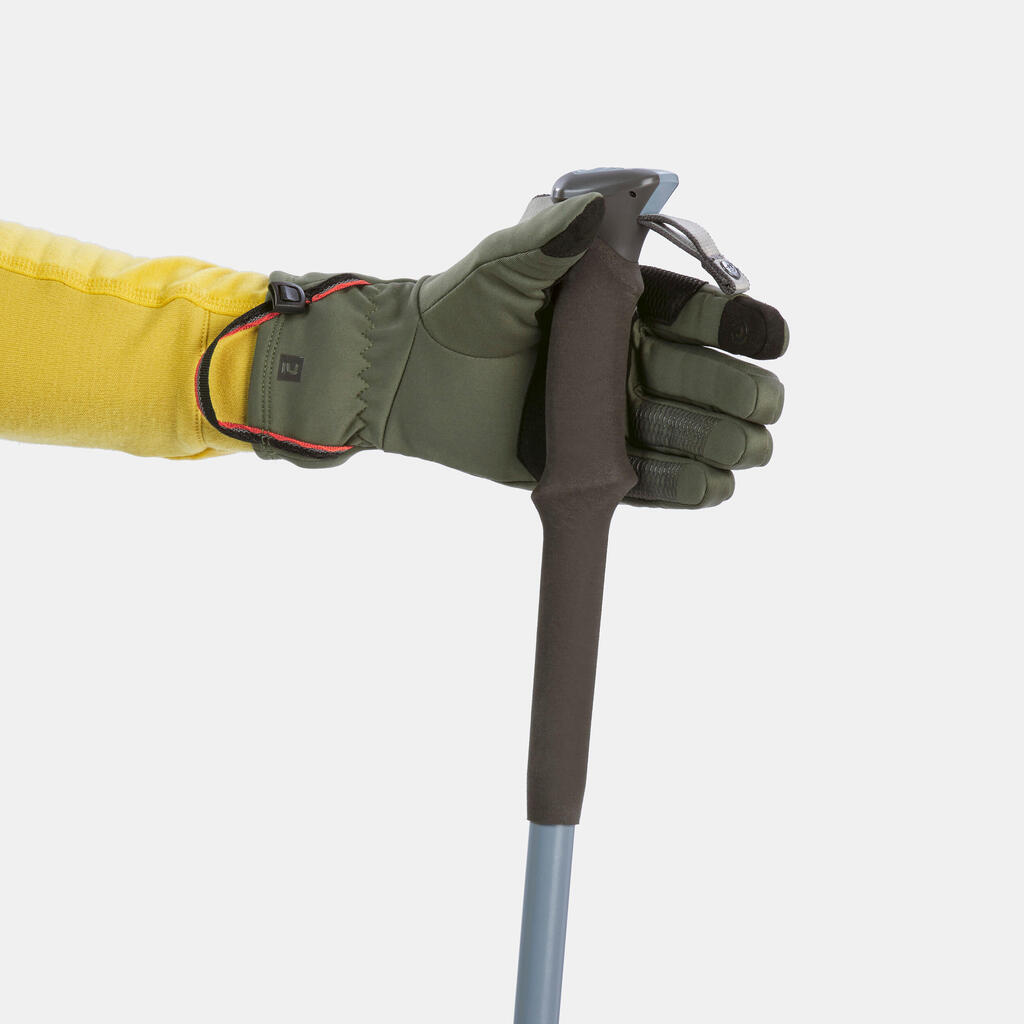 Strečové dotykové rukavice MT500 na horský treking