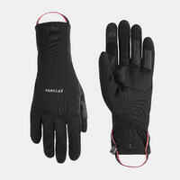 Mountain trekking tactile stretch gloves - MT500 - black