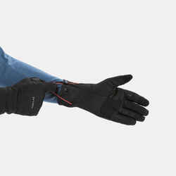 Mountain trekking tactile stretch gloves - MT500 - black