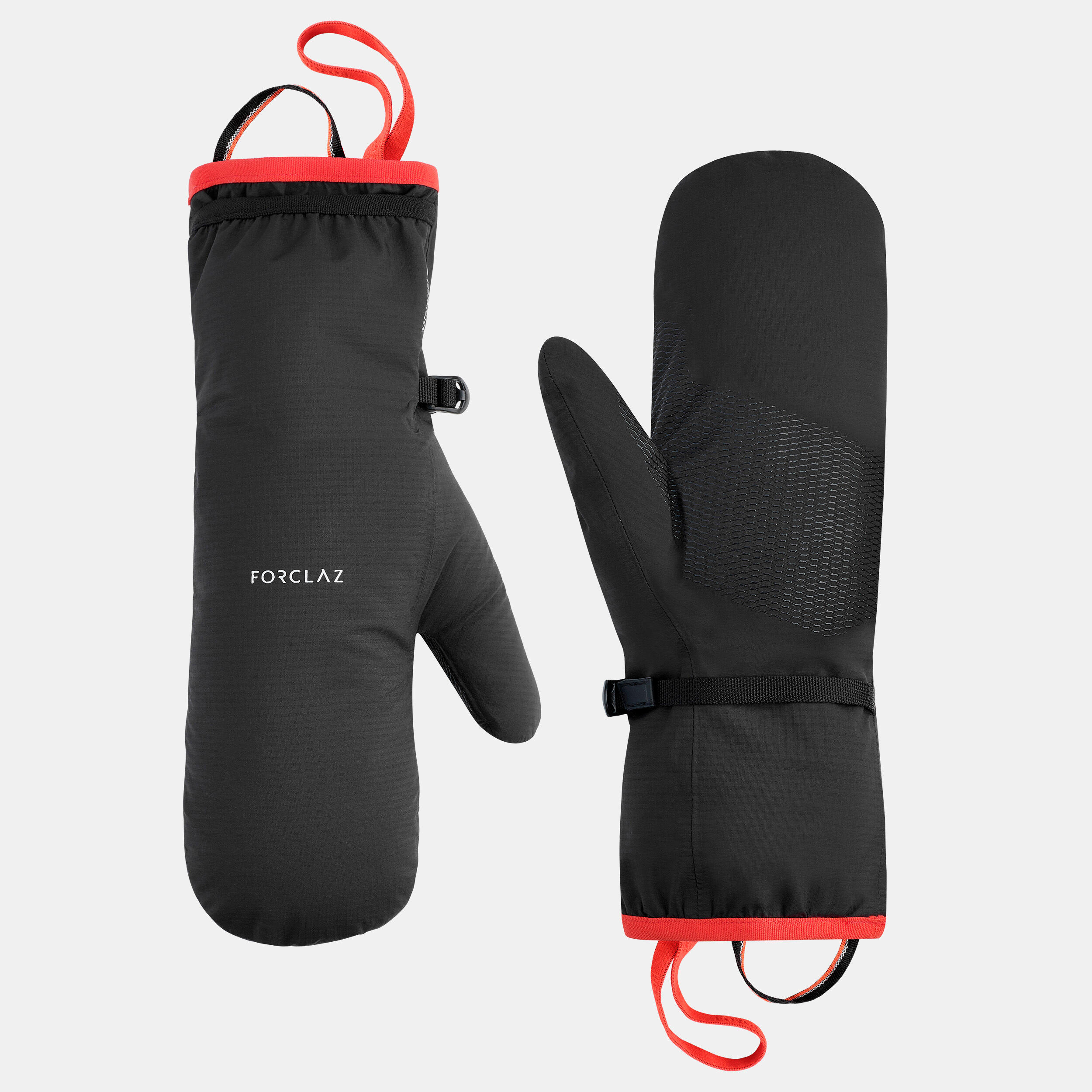 Couvre-gants de randonnée imperméables - MT500 noir - FORCLAZ