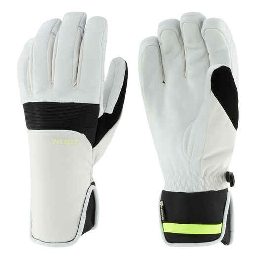 
      Skijaške rukavice 550 za odrasle bež-bijele
  