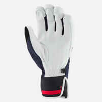 Adult Ski Gloves 500 Sport - Navy Blue and White