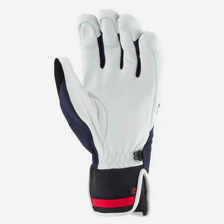 Adult Ski Gloves 500 Sport - Navy Blue and White