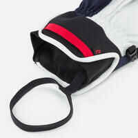 Adult Ski Gloves 500 Sport - Navy Blue and White