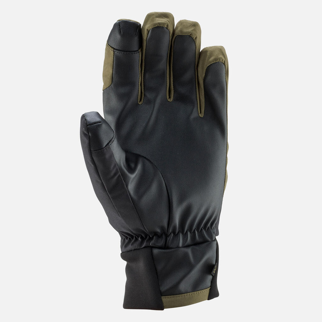 Lyžiarske rukavice 100 Light sivo-čierne