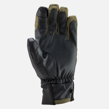 Kaki-crne rukavice za skijanje LIGHT 100