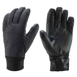 ADULT SKI 100 GLOVES - LIGHT -  / BLACK