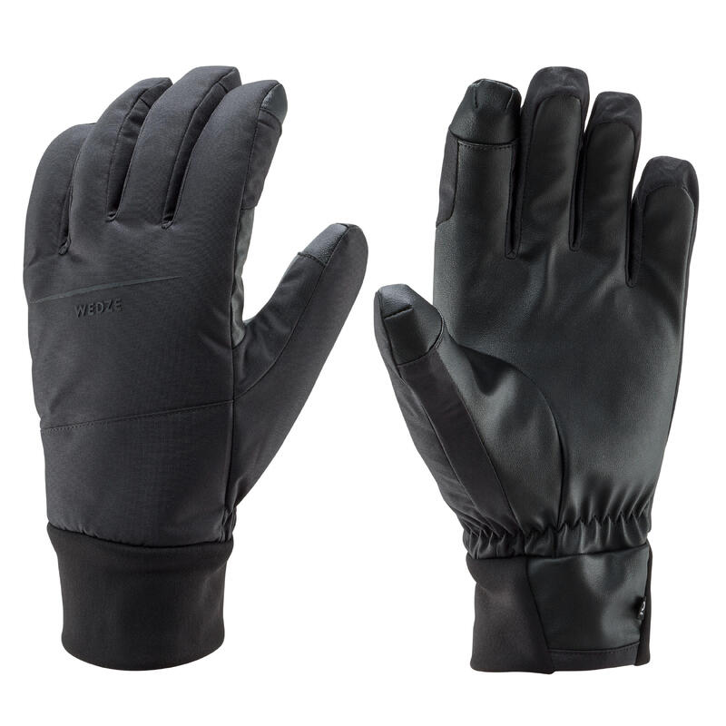 ADULT SKI 100 GLOVES - LIGHT - / BLACK