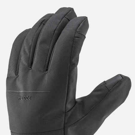 ADULT SKI 100 GLOVES - LIGHT -  / BLACK