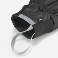 Adult Ski Gloves 100 - Pearl Grey and Black