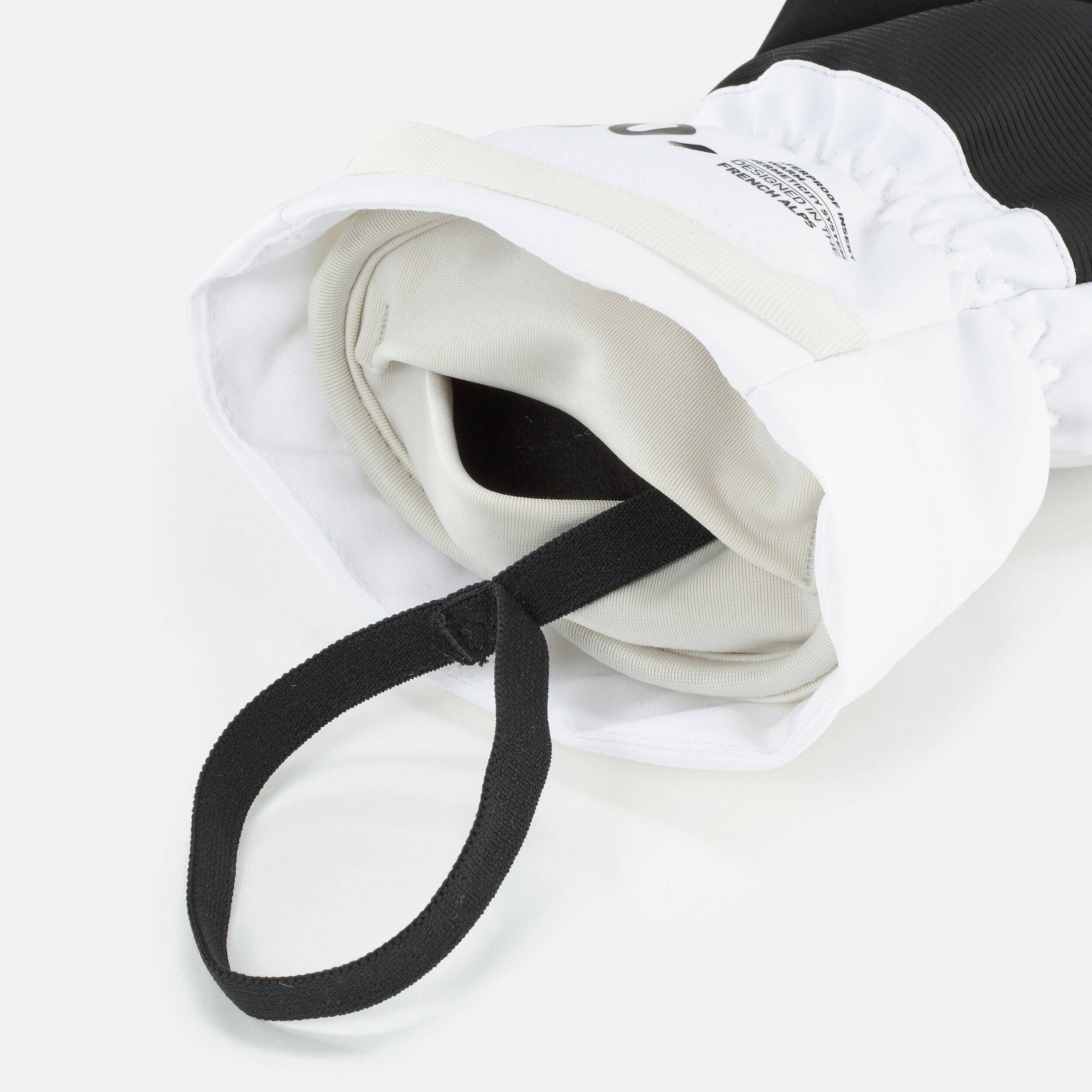 Winter Gloves for Skiing 500 - BEIGE AND WHITE -  5