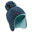 Bonnet bébé péruvien de ski / luge - SIMPLE WARM bleu marine et turquoise