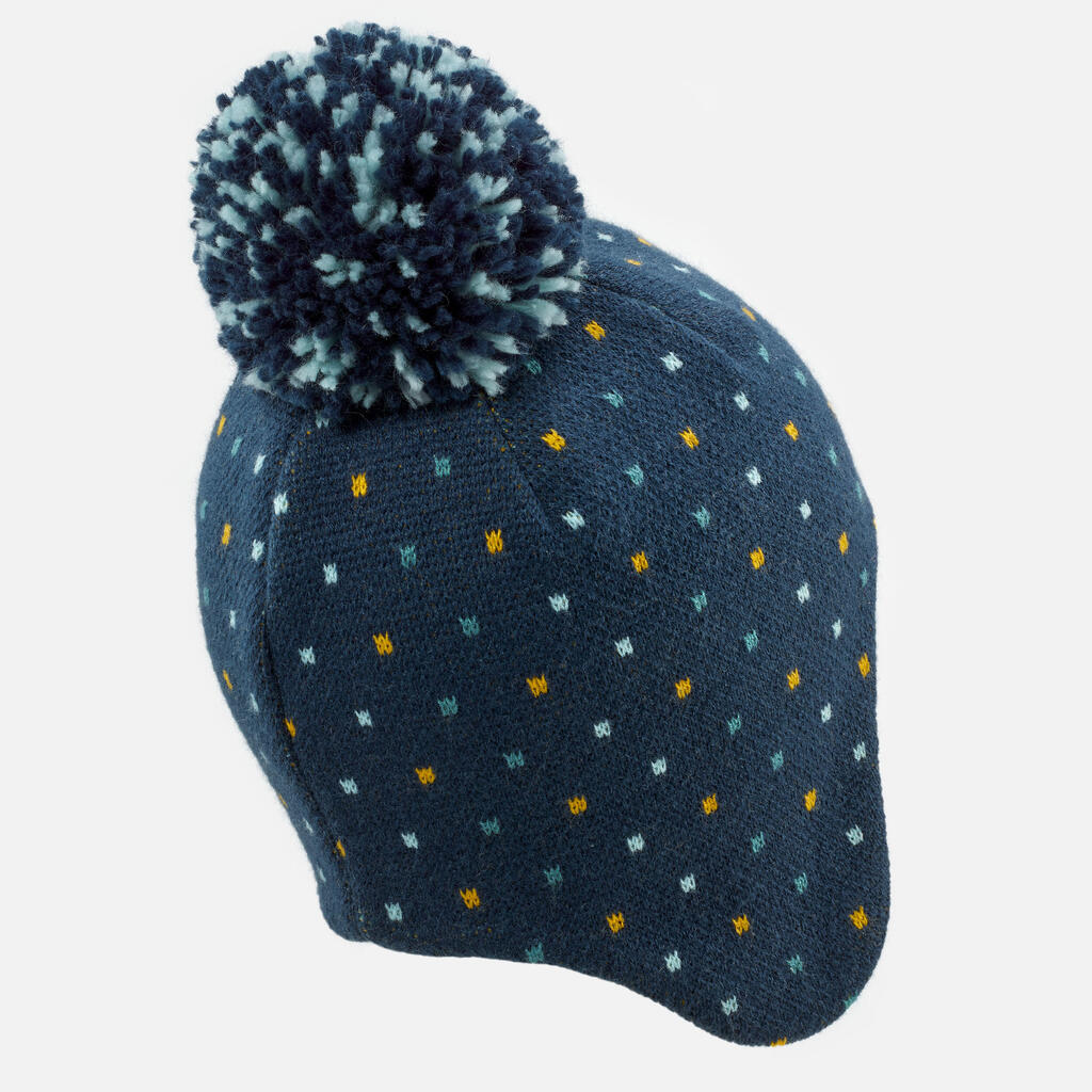 Mazuļu peruāņu slēpošanas/ragavu cepure “Simple Warm”, tumši zila un tirkīza