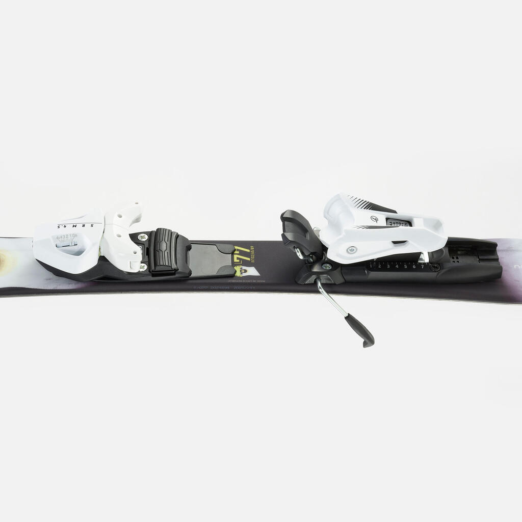 KIDS’ ALPINE SKI WITH BINDINGS  BOOST 100 - PENGUIN