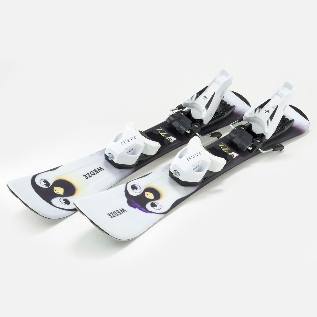 KIDS’ ALPINE SKI WITH BINDINGS  BOOST 100 - PENGUIN