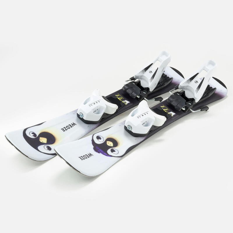 KIDS’ ALPINE SKI WITH BINDINGS BOOST 100 - PENGUIN