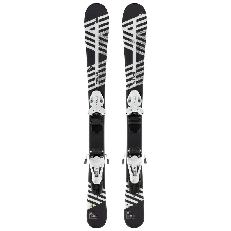 SKI ALPIN ENFANT AVEC FIXATION - BOOST 500 KID Player - NOIR / BLANC