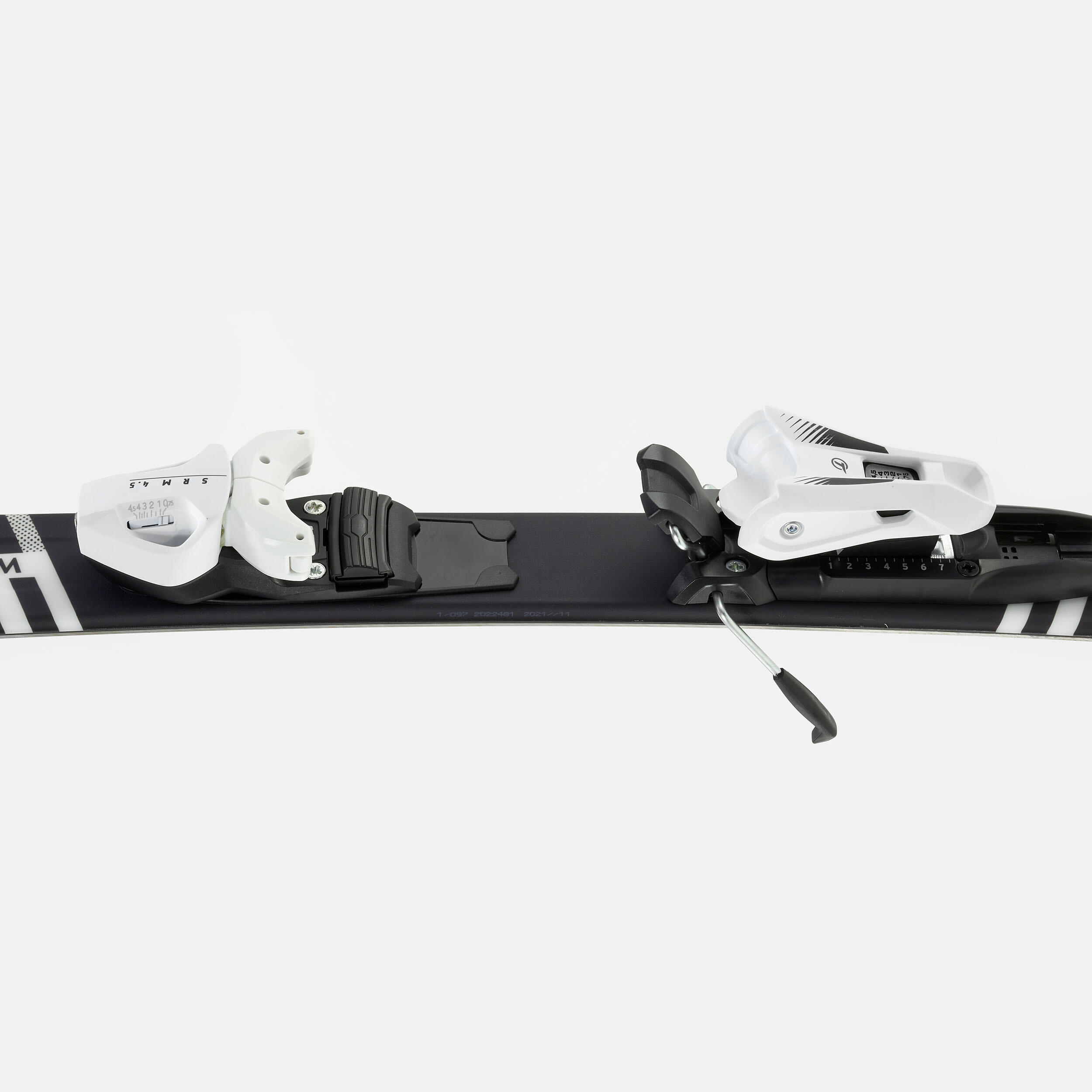 CHILDREN'S ALPINE SKI WITH BINDINGS - BOOST 500 KID Player - BLACK / WHITE