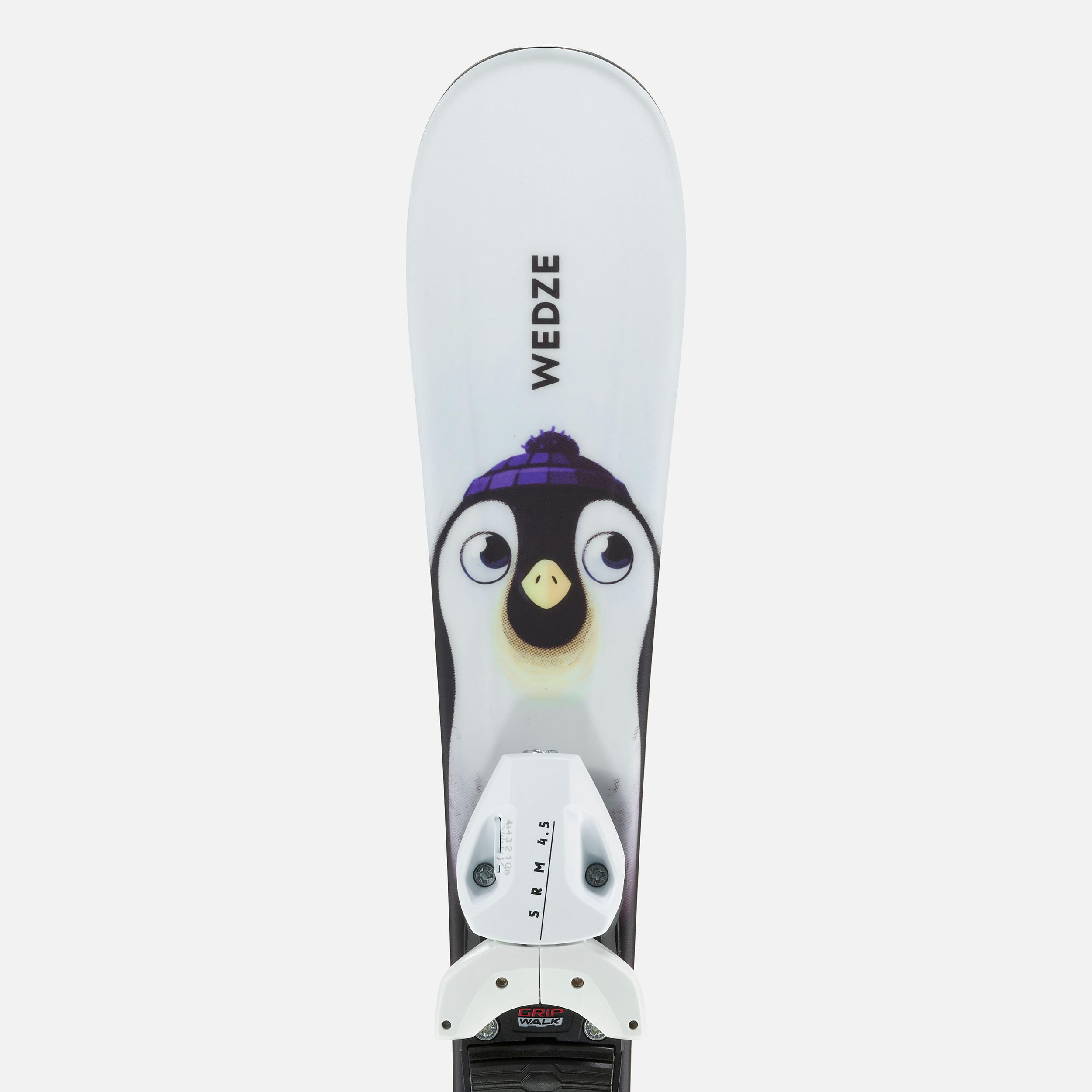 Kids’ Downhill Skis with Bindings – Boost 100 Penguin - WEDZE