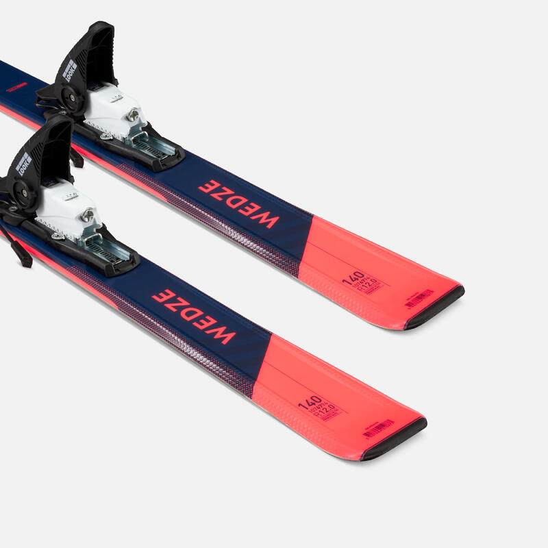 SKI DE PISTA CRIANÇA COM FIXAÇÃO BOOST 500 AZUL/ROSA