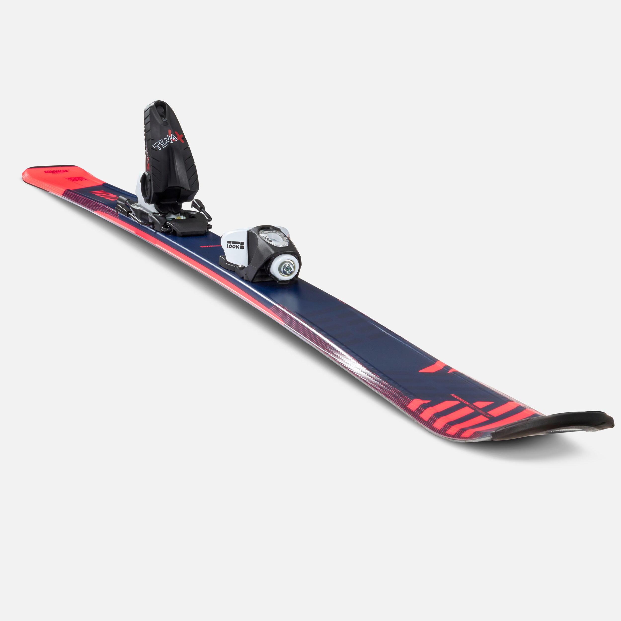 Kids’ Downhill Skis with Bindings - Boost 500 Blue/Pink - WEDZE