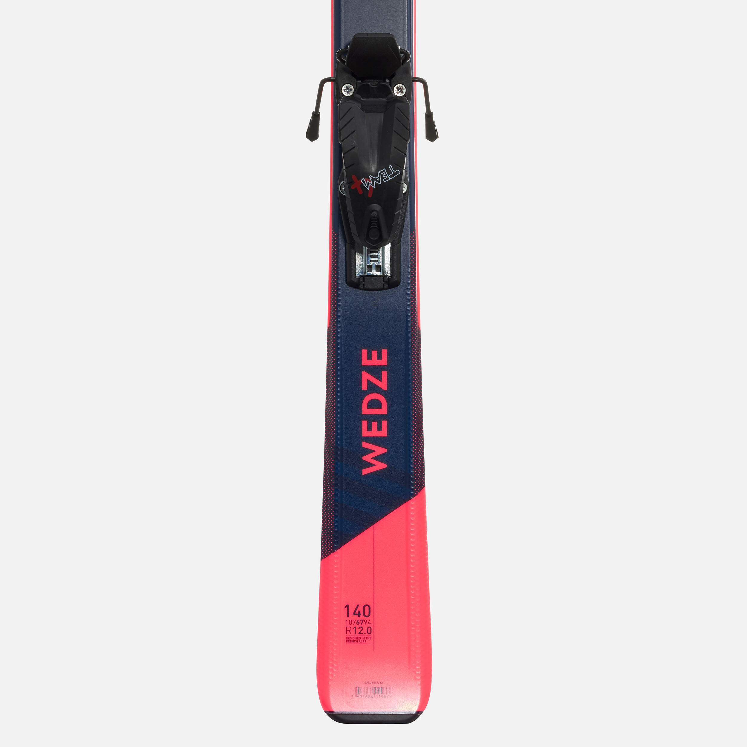 Kids’ Downhill Skis with Bindings - Boost 500 Blue/Pink - WEDZE