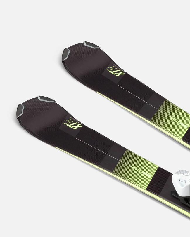SKI ALPIN ENFANT AVEC FIXATION - BOOST 900 - NOIR/JAUNE