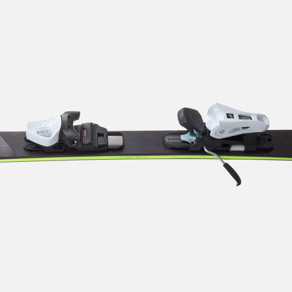 JR DOWNHILL  SKI WITH BINDINGD - BOOST 900 - BLACK/YELLOW 