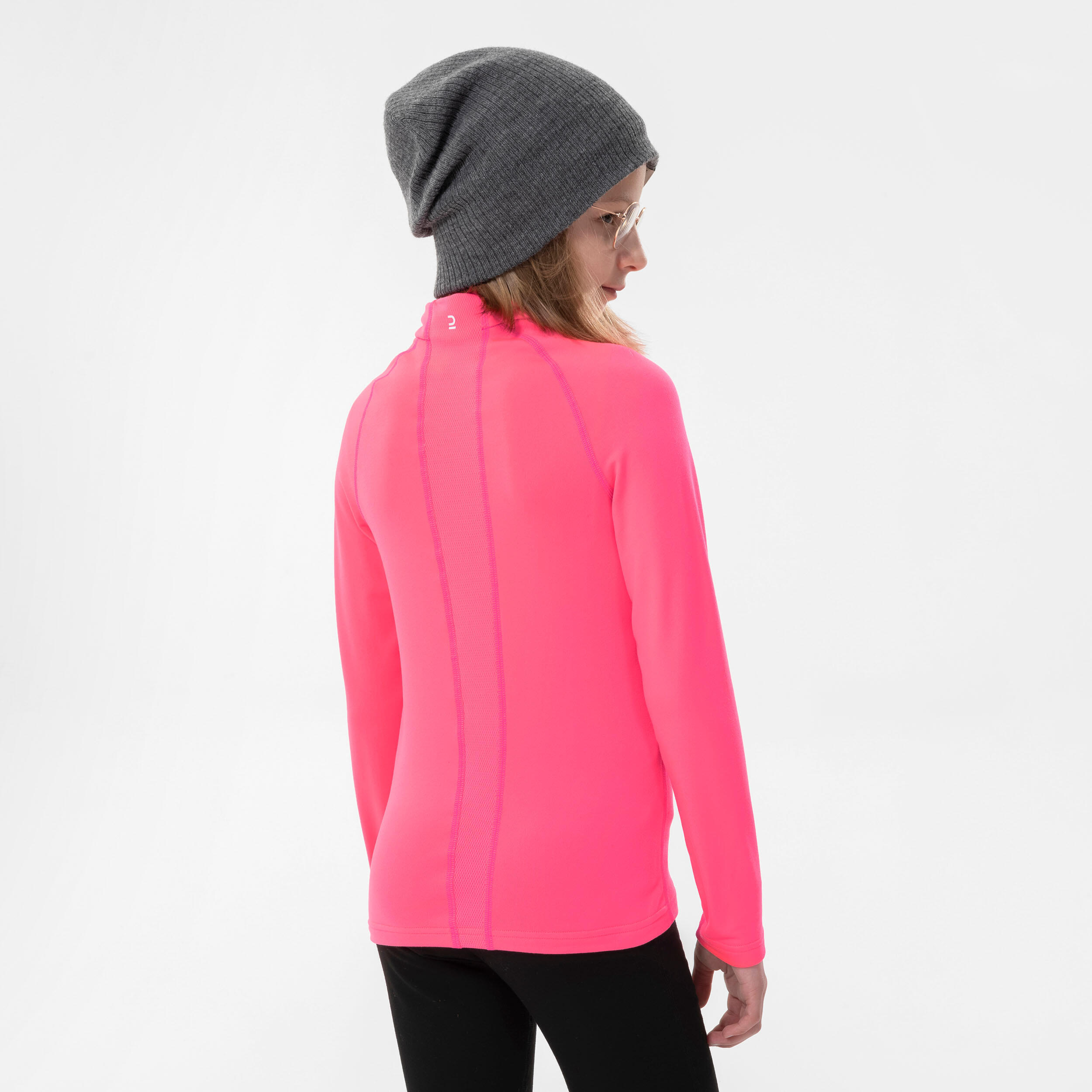 Sous-vêtement thermique de ski enfant - BL500 -  haut rose 6/9