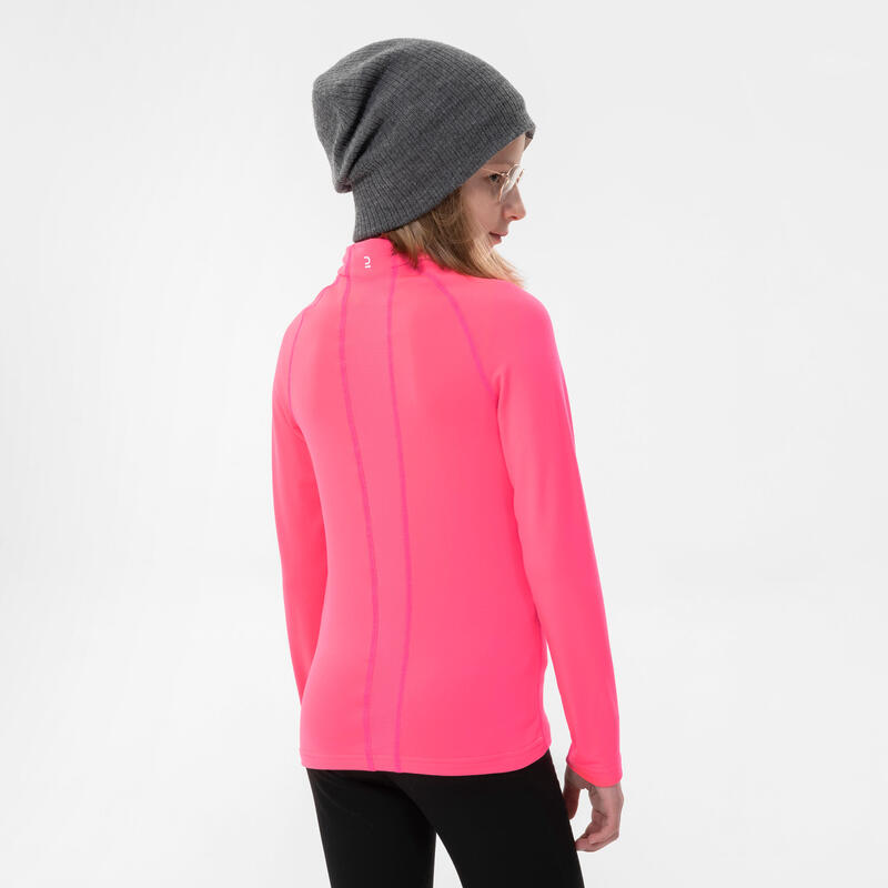 Sous-vêtement thermique de ski enfant - BL500 - haut rose