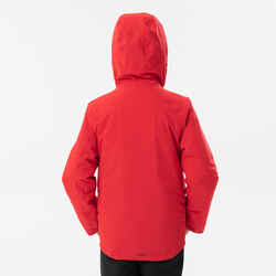 Kids’ Warm and Waterproof Ski Jacket 550 - Red