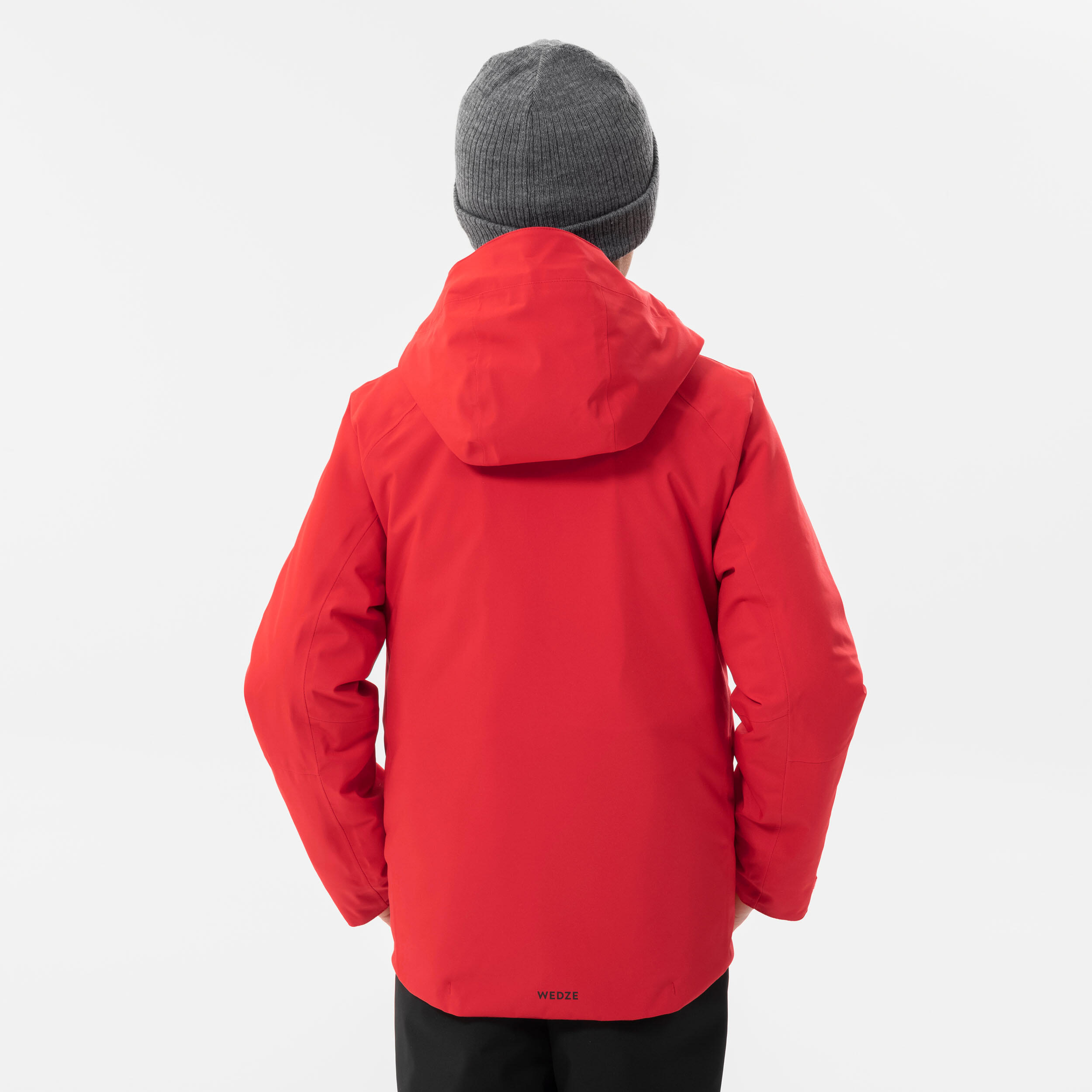 Kids’ Warm and Waterproof Ski Jacket 550 - Red 8/15
