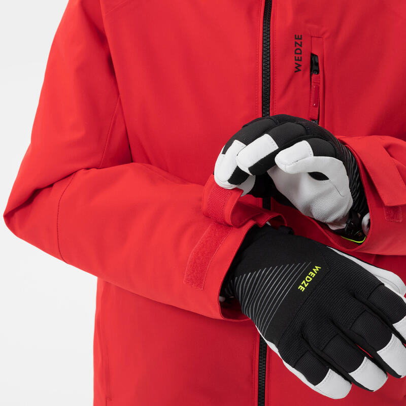 Veste de ski enfant chaude et imperméable 550 - rouge