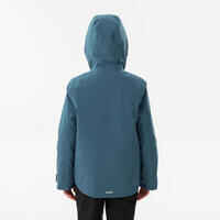 Kids’ warm and waterproof ski jacket 550 - blue