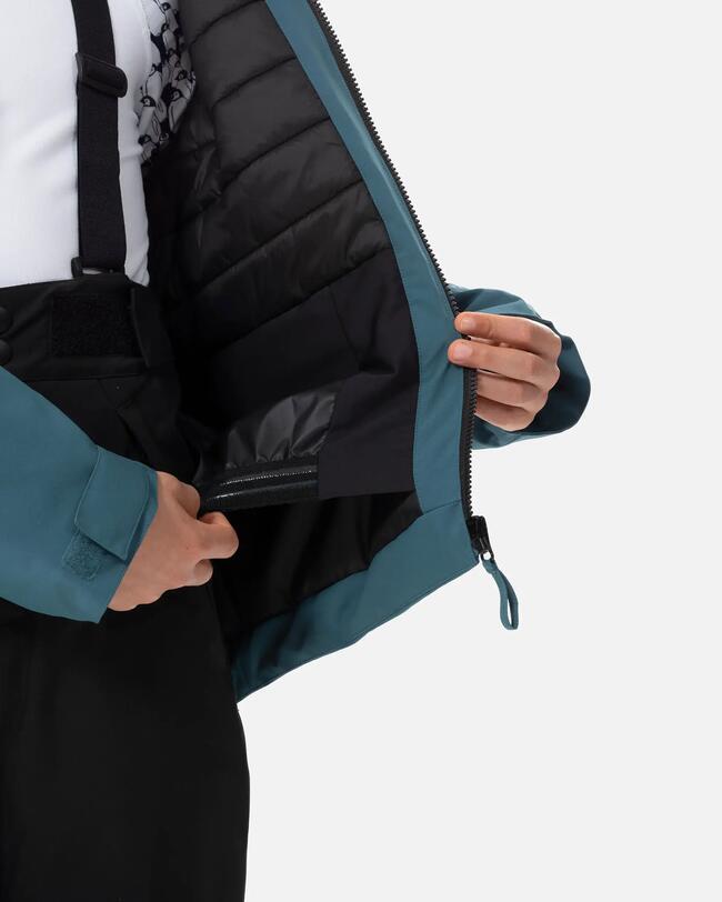 Skijacke Kinder warm wasserdicht - 550 blau